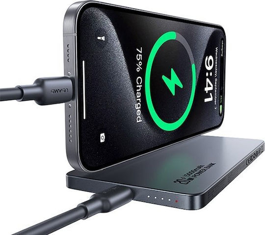 Usams CY Series Power Bank 5000mAh 20W with USB-C Port Power Delivery Titanium