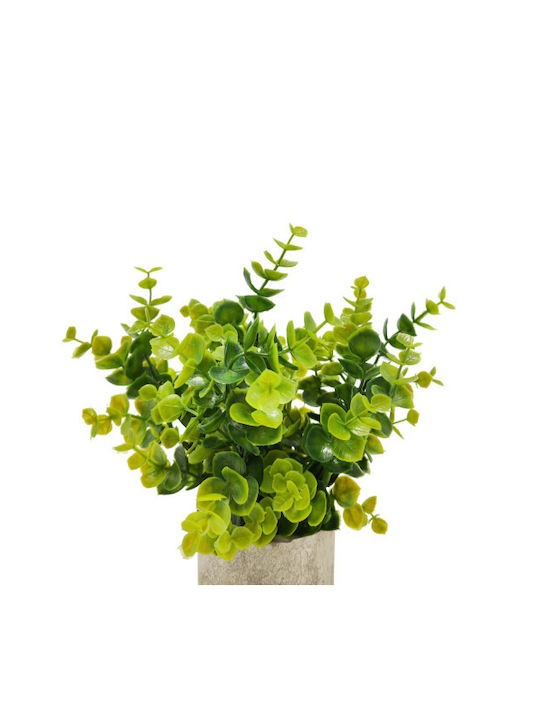 Artificial Plant in Small Pot Eucalyptus Green 23cm Home & Camp