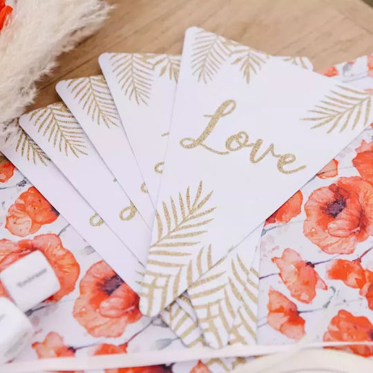 Χαρτινη Γιρλαντα Love 15x21cm Beauty Home