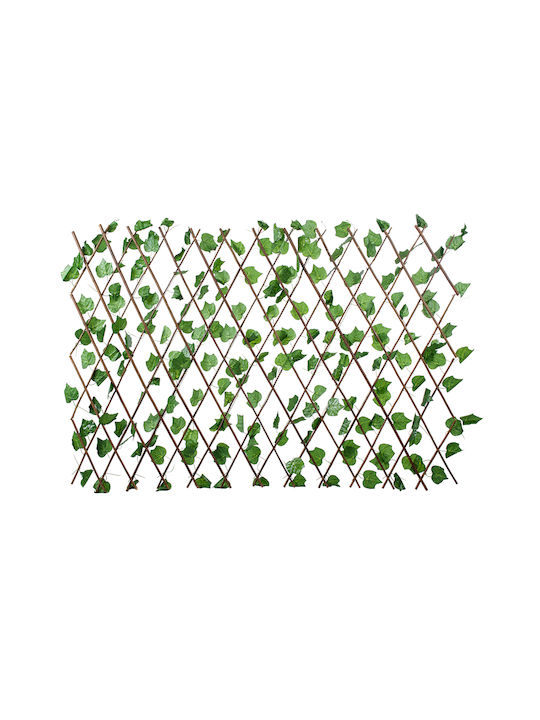Globostar Künstliche Gartenrankenblätter 78499 Faltbare Pergola mit künstlichem Laub Vertikale Gartenkomposition Rankenblatt L110 x B10 x H120cm Min L310 x B10 x H45cm Max