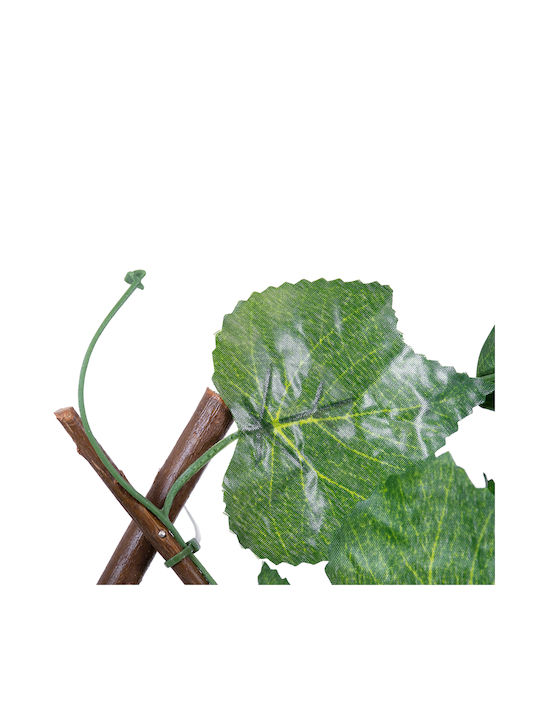 Globostar Künstliche Gartenrankenblätter 78499 Faltbare Pergola mit künstlichem Laub Vertikale Gartenkomposition Rankenblatt L110 x B10 x H120cm Min L310 x B10 x H45cm Max