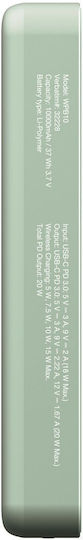 Verbatim Charge 'n' Go MagSafe Power Bank 10000mAh 20W με Θύρα USB-C Power Delivery Πράσινο