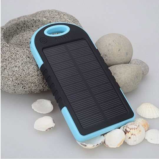 ES500 Ηλιακό Power Bank 5000mAh με 2 Θύρες USB-A Μαύρο