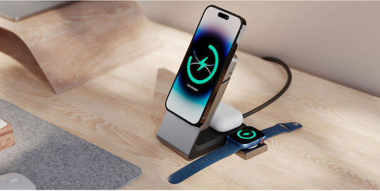 Alogic Matrix+ MagSafe Power Bank 5000mAh Γκρι
