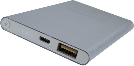Bormann BBC5001 Power Bank 5000mAh mit USB-A Anschluss Silber