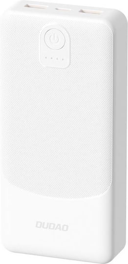 Dudao K10Pro Power Bank 20000mAh 10W mit 2 USB-A Anschlüssen Schwarz