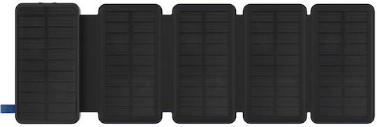 Wonder WX20S Solar Power Bank 20000mAh mit 2 USB-A Anschlüssen und USB-C Anschluss Schwarz