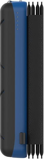 Wonder WX20S Solar Power Bank 20000mAh mit 2 USB-A Anschlüssen und USB-C Anschluss Schwarz