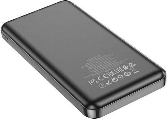 Hoco J100 Power Bank 10000mAh mit 2 USB-A Anschlüssen Schwarz