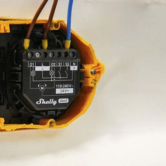Shelly Smart Switch 2 Καναλιών Wi-Fi, Bluetooth & RF 16A 2τμχ