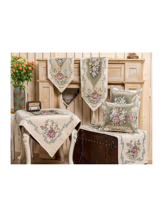 Liolios Home Τραπεζομάντηλο Ροτόντα Beige Φ170εκ.