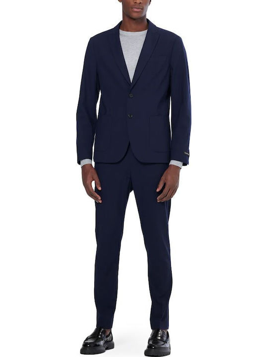 Essential Men's Suit Jacket Blue