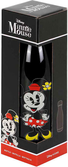 Karactermania Kids Water Bottle Minnie Stainless Steel with Screw Cap Non Spill 500ml (Various Designs/Colours)