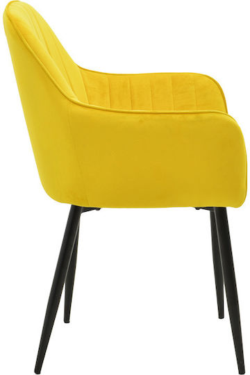 Noor Столички Трапезария плюшени Yellow Velvet 1бр 58x58x86бр