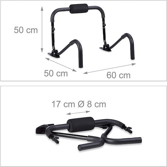 Relaxdays AB Roller 10020851 Asistent Crunch Negru