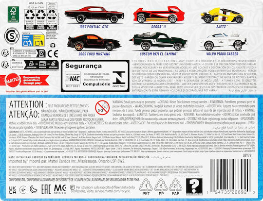 Hot Wheels Car Legends Set Legendy HW Set Of 6 Premium Metal Cars 1:64 Scale Decorations For 3+ Years Old