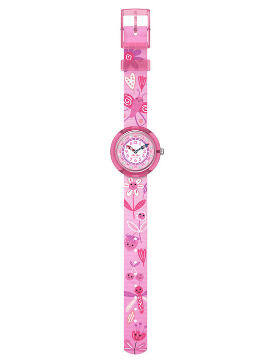 FlikFlak Kids Analog Watch with Rubber/Plastic Strap Pink