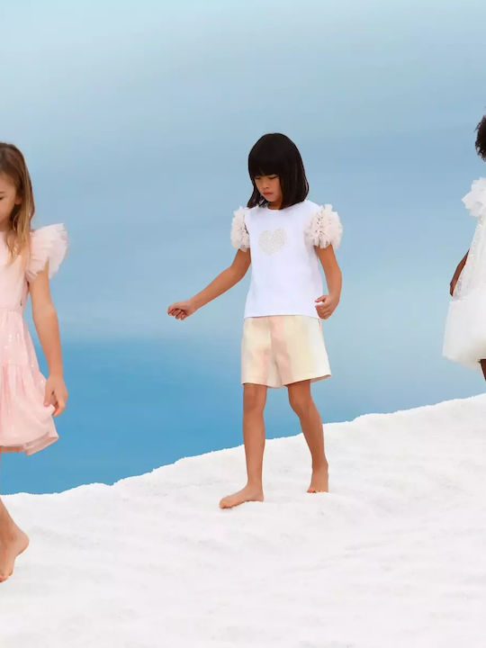 Kinder-Shorts/Bermudas Stoff Rosa