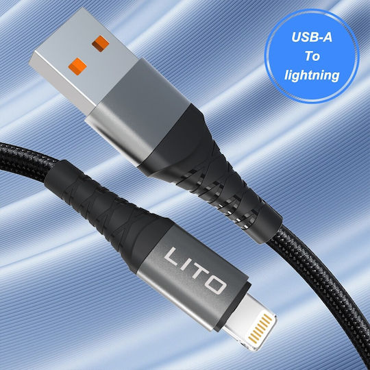 Lito USB-C zu Lightning Kabel 27W Schwarz 1m