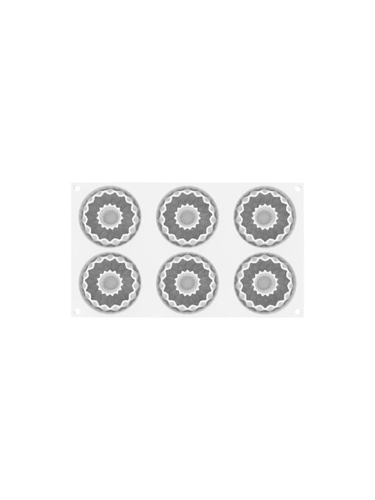 Silikomart Kaleido Φόρμα Ζαχαροπλαστικής 6 Θέσεων 7.5x7.5εκ.