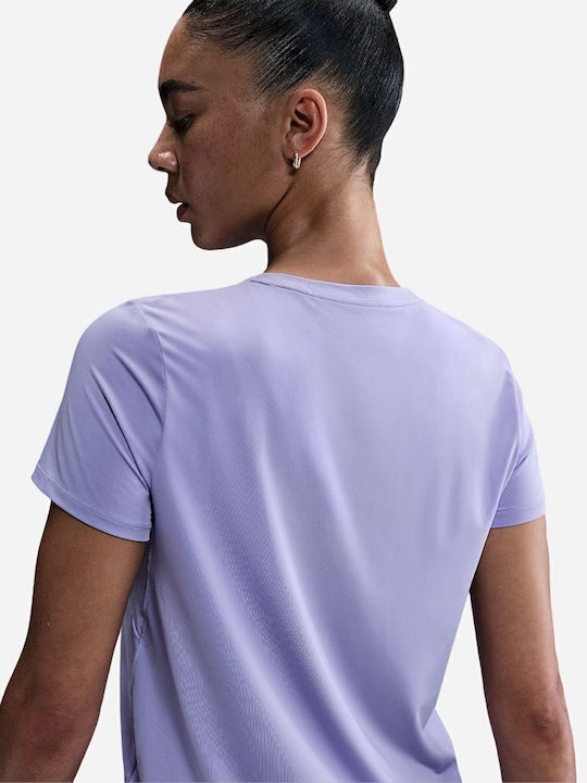 One Classic Damen Sport T-Shirt Dri-Fit Flieder