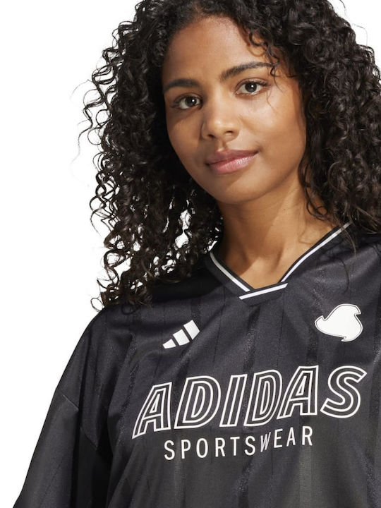 Damen Sport Crop Top Kurzärmelig Schwarz
