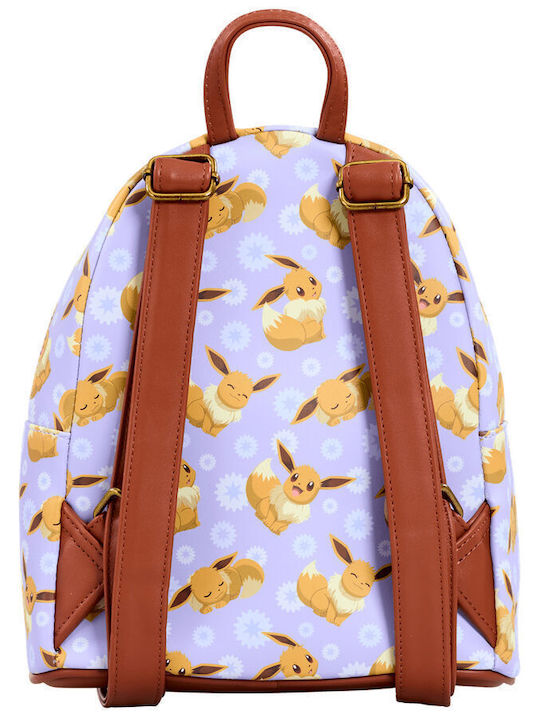 Loungefly Pokemon Eevee Σχολική Τσάντα Πλάτης Νηπιαγωγείου Πολύχρωμη