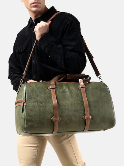 Herling Research Sack Voyage Green made of Artificial Leather
