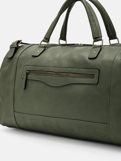 Herling Research Sack Voyage Green made of Artificial Leather