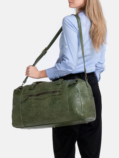 Herling Research Sack Voyage Green made of Artificial Leather