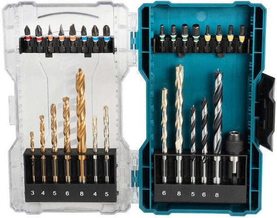 Makita Set of 29 Drills for Wood και Metal