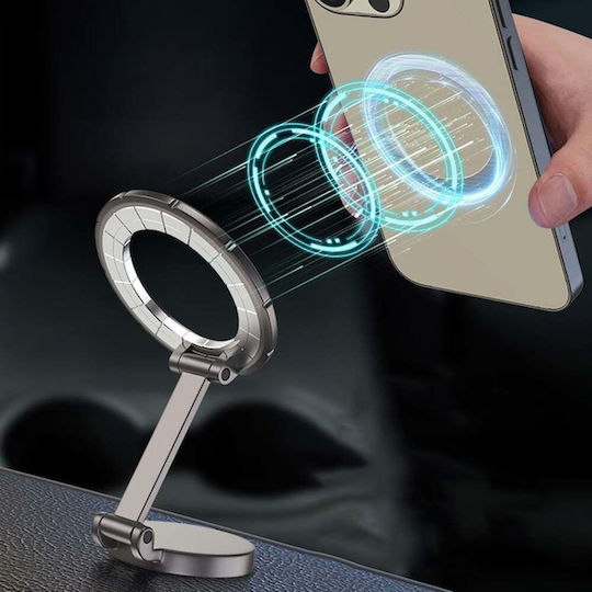Techsuit Поставка за Мобилен Телефон за Кола с магнит MagSafe Сив