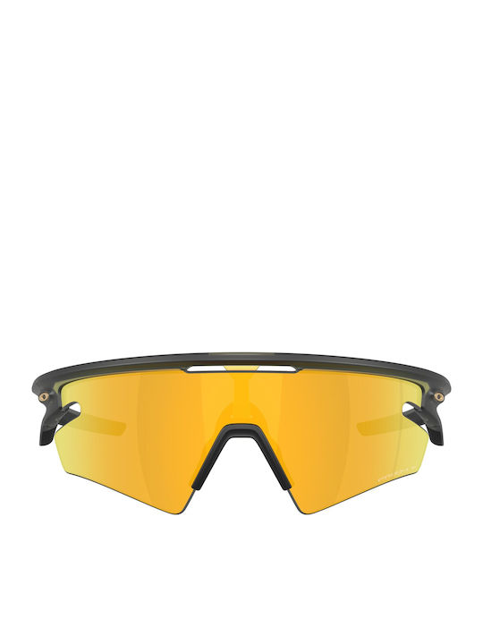 Oakley Sphaera Unisex Sunglasses with Green Plastic Frame and Yellow Lens OO9499-05