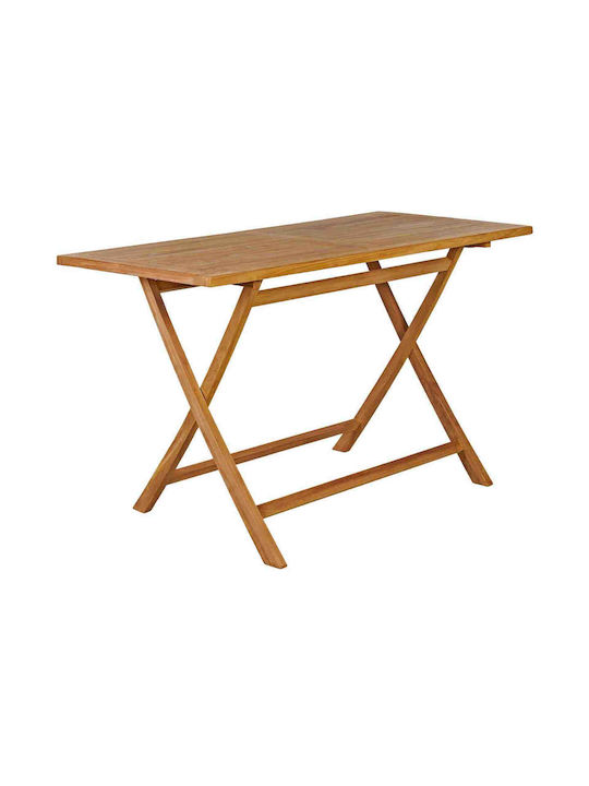 Outdoor Table from Teak Foldable 125x60x75cm