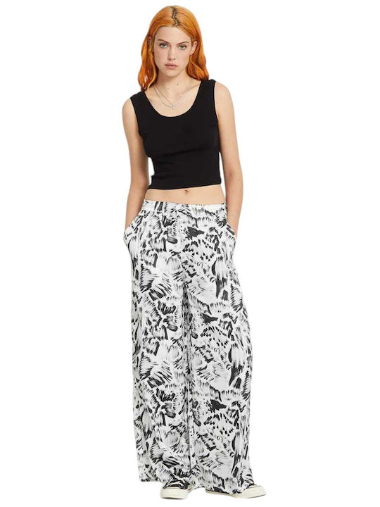 Alix Women's Fabric Trousers black/white