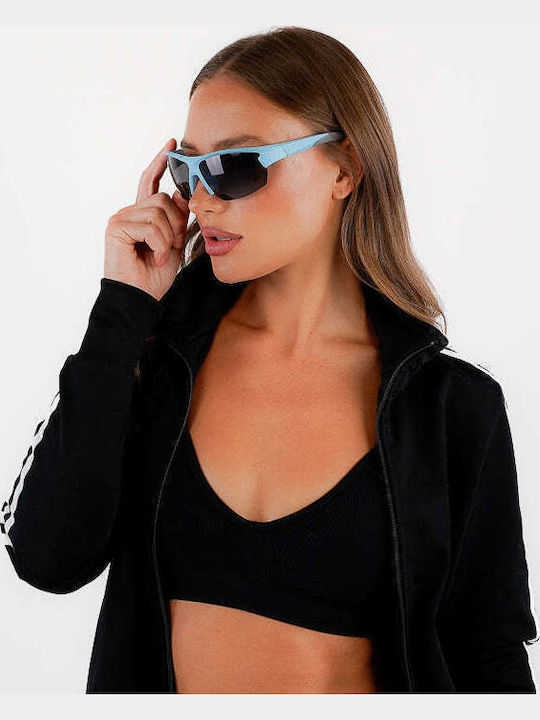 Red Raven Unisex Γυαλιά Ηλίου με Μπλε Κοκκάλινο Σκελετό 48953119113550