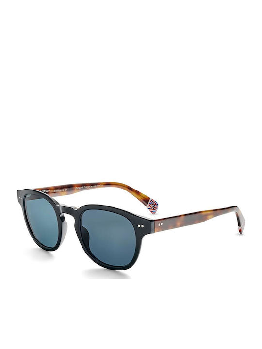 Etnia Barcelona Sunglasses Μαύρα with Acetate Frame & Blue Lens