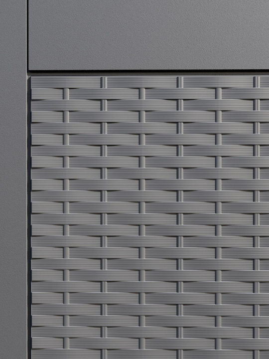 Casaria Outdoor Storage Box 310lt Gray L119xW48xH60cm Casaria Outdoor Storage Box 310lt Gray L119xW48xH60cm