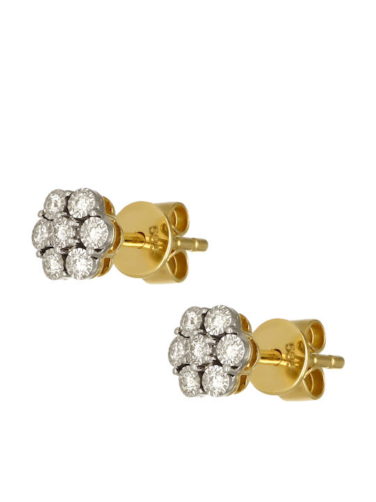 Earrings made of White Gold with Diamond