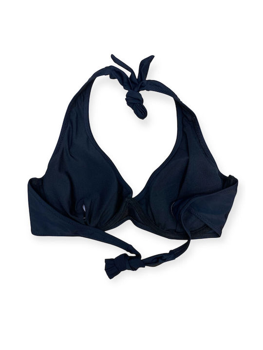 Bikini Σουτιέν με Ενίσχυση Μαύρο