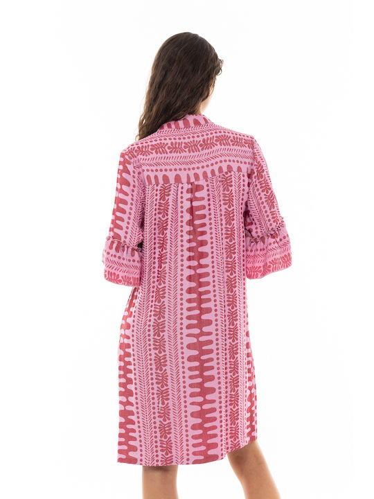 DOT Feminin Caftan de Plajă Dusty Pink