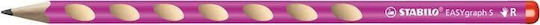Ergonomic Pencil Set Stabilo Easygraph S Right-handed 2 Pieces Sharpener Eraser Pink
