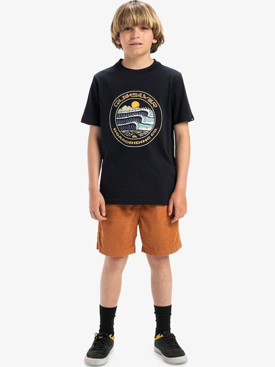 Παιδικό T-shirt Black Evo Three Seas