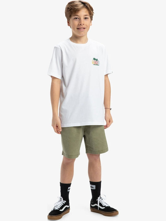 Kids' T-shirt White Ev Sunny Palms