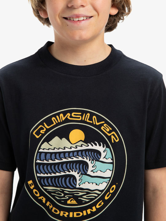 Παιδικό T-shirt Black Evo Three Seas