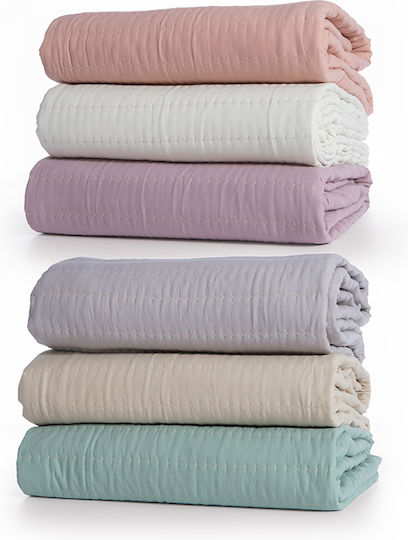 Nef-Nef Homeware Colorfull Κουβερλί King Size Microfiber Lilac (114) 270x270cm