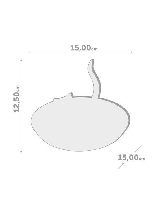 Balvi Cat Jewellery Stand White 15x15x13cm