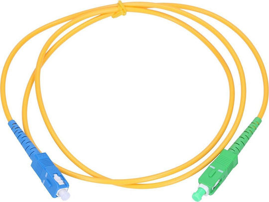 Extralink Cablu De Rețea Fibră Optică SC/APC-SC/UPC 3m Galben