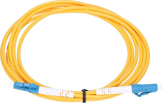 Extralink Optical Fiber Cable LC/UPC-LC/UPC 5m Orange