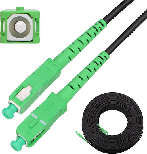 Extralink Optische Faser Ethernet-Netzwerkkabel 10m Schwarz 1Stück